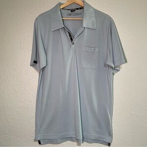 Men’s Oakley Blue Polo Size Medium with Pocket